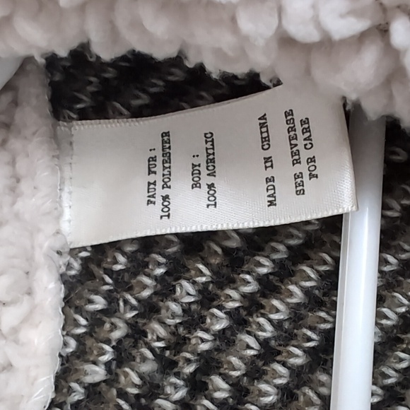 Daytrip Olive Green Black Plaid Sherpa Fleece Plush Shacket Size Large - Picture 3 of 6